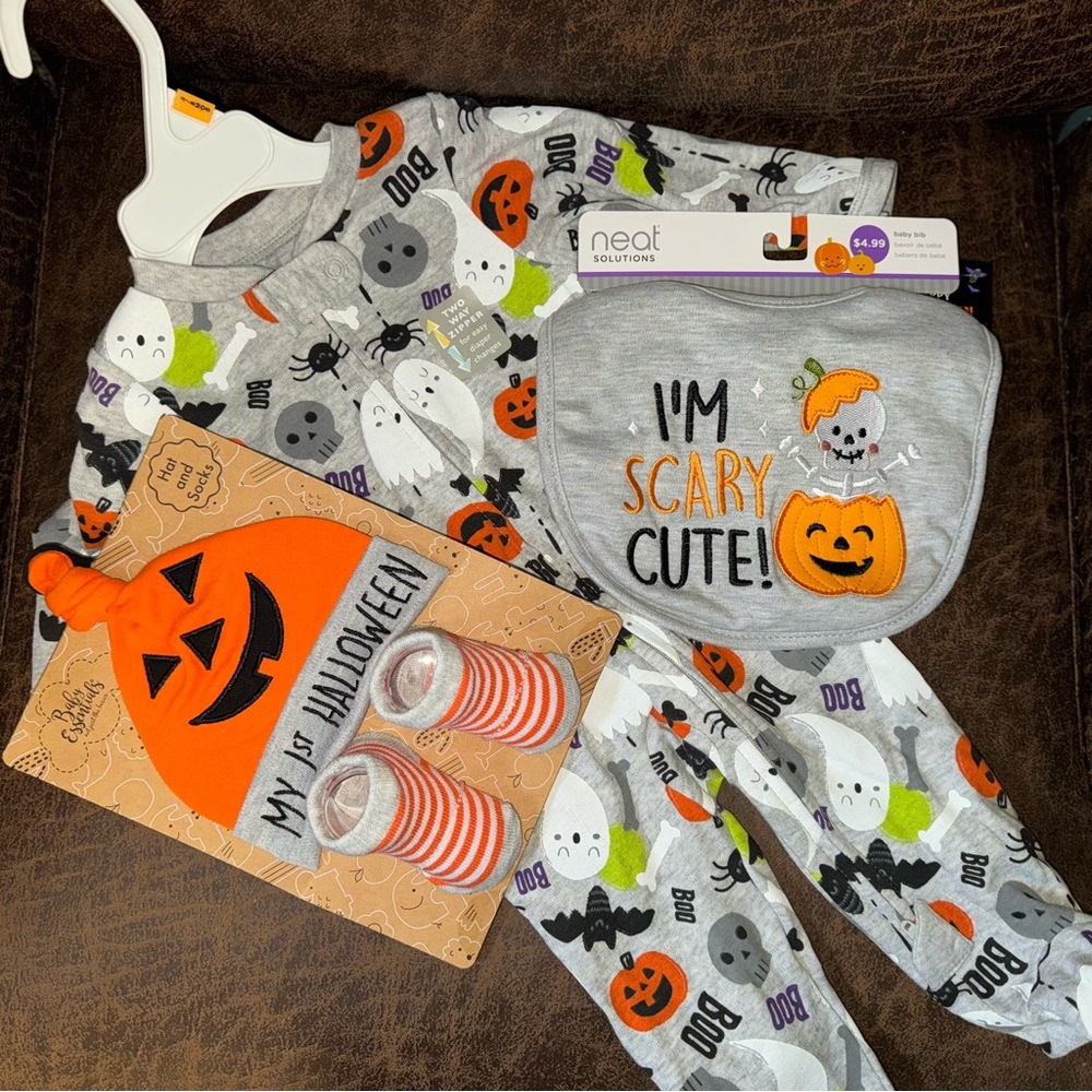Halloween Sleeper/Bow/Socks